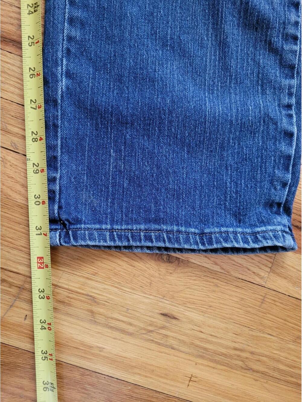 Lee Relaxed Straight Leg At The Waist - Women's Size 16 Long 98% Cotton - Picture 4 of 9